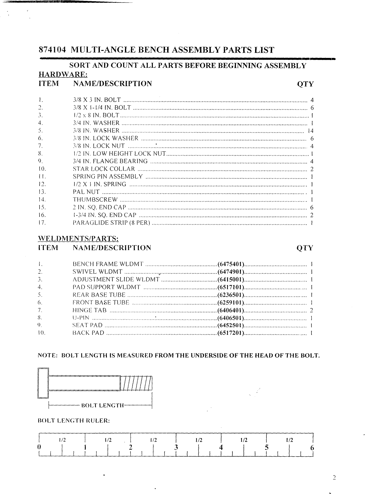 Page 2 of 5 - Parabody Parabody-874104-Instruction-Sheet- Parabody-874104-instruction-sheet