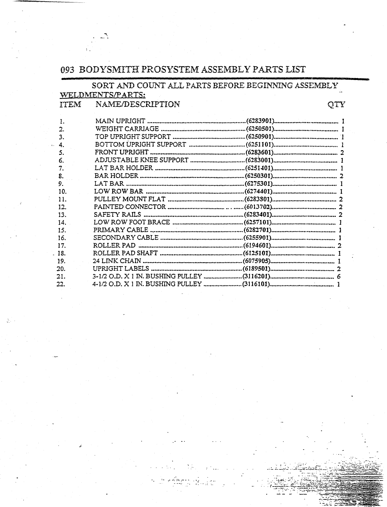 Page 3 of 12 - Parabody Parabody-93-Assembly-And-Instruction-Sheet-  Parabody-93-assembly-and-instruction-sheet