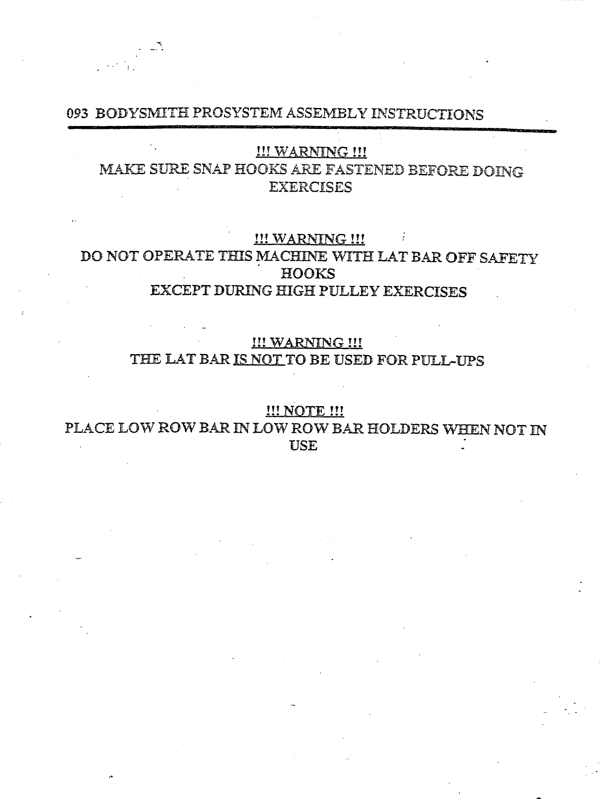 Page 8 of 12 - Parabody Parabody-93-Assembly-And-Instruction-Sheet-  Parabody-93-assembly-and-instruction-sheet