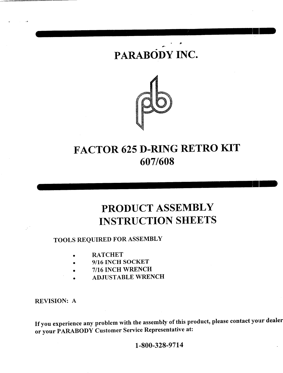 Page 4 of 9 - Parabody Parabody-Factor-625-Assembly-Instruction-  Parabody-factor-625-assembly-instruction