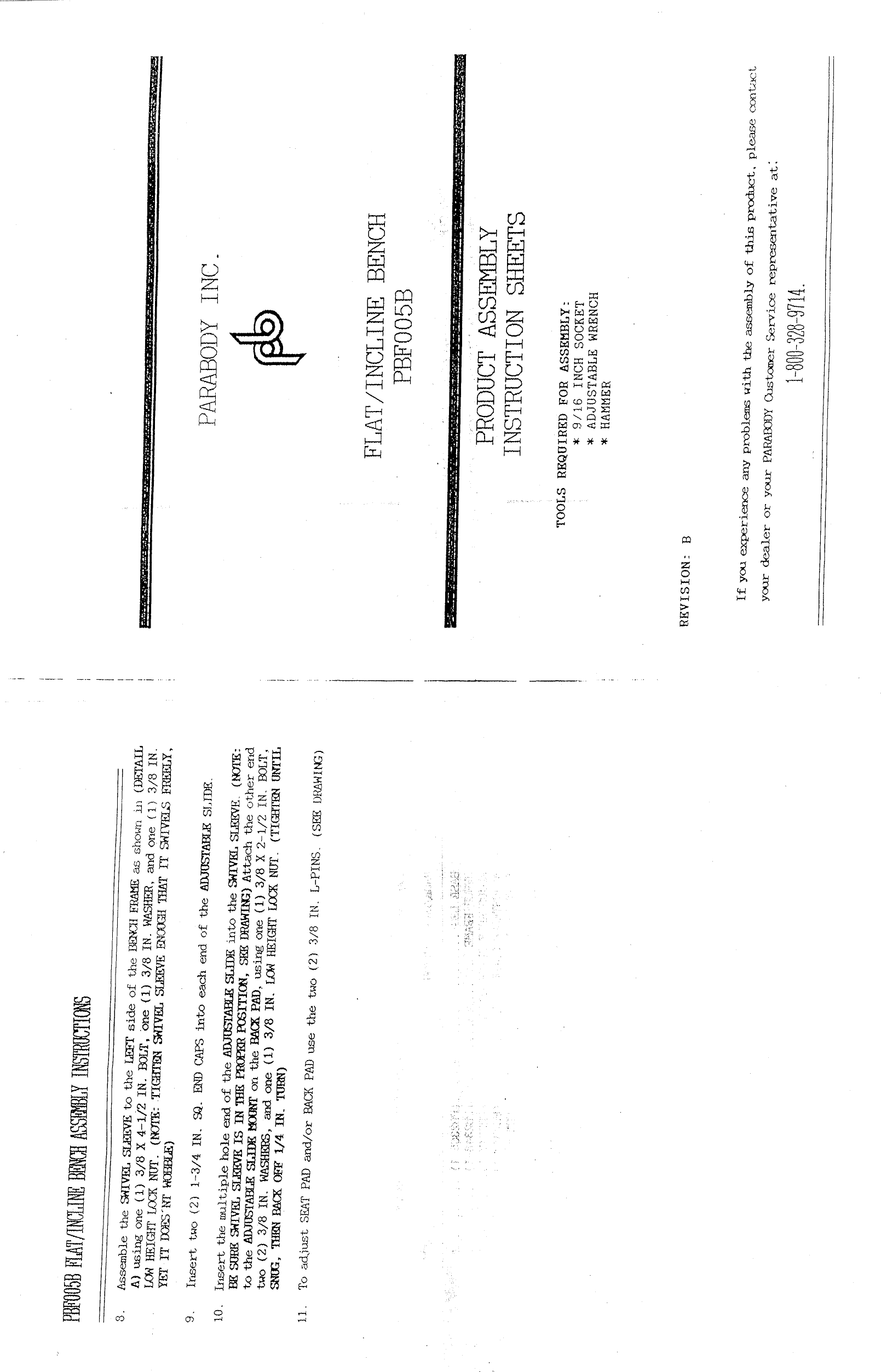 Page 1 of 6 - Parabody Parabody-Pbf005B-Instruction-Sheet-  Parabody-pbf005b-instruction-sheet