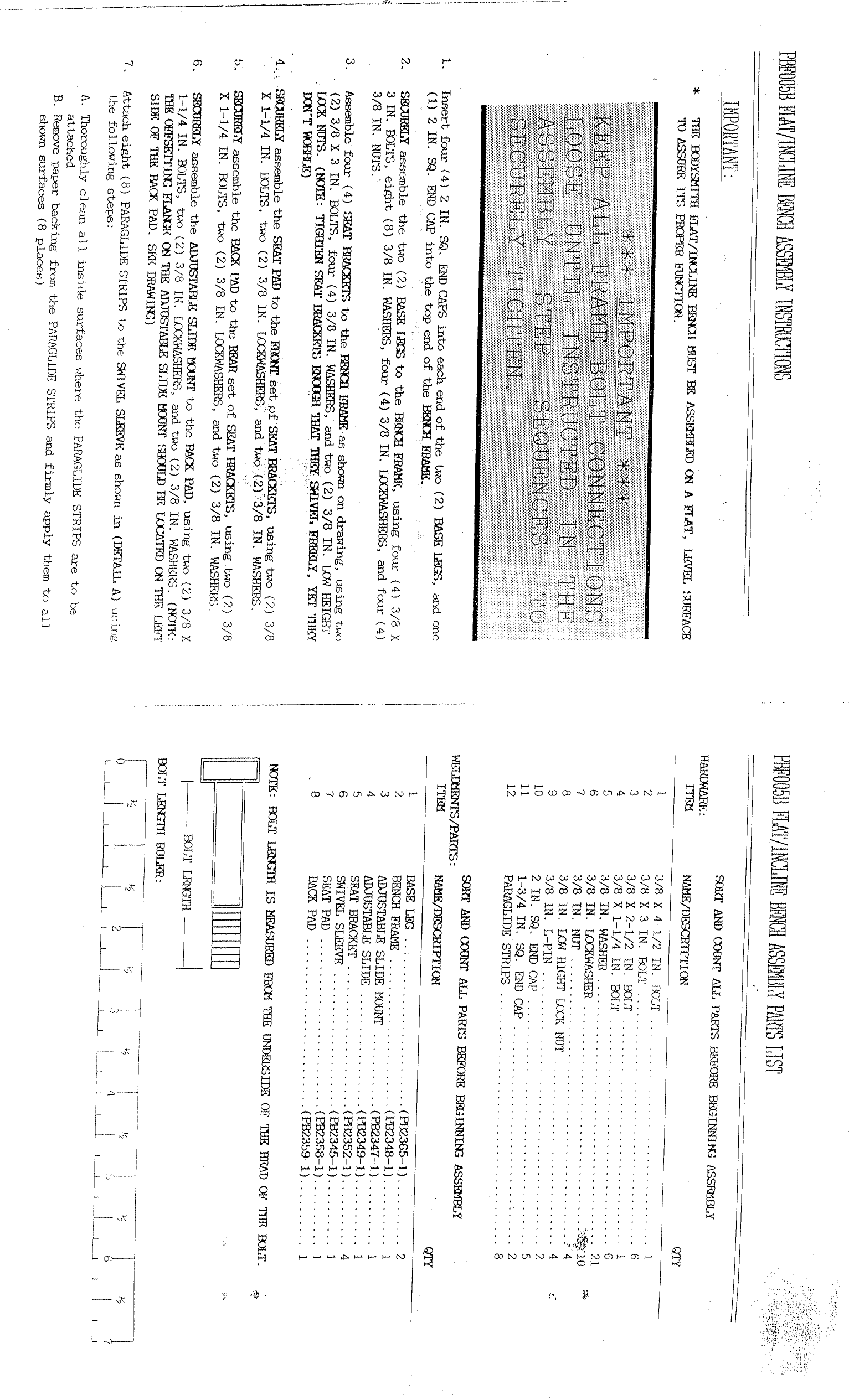 Page 2 of 6 - Parabody Parabody-Pbf005B-Instruction-Sheet-  Parabody-pbf005b-instruction-sheet