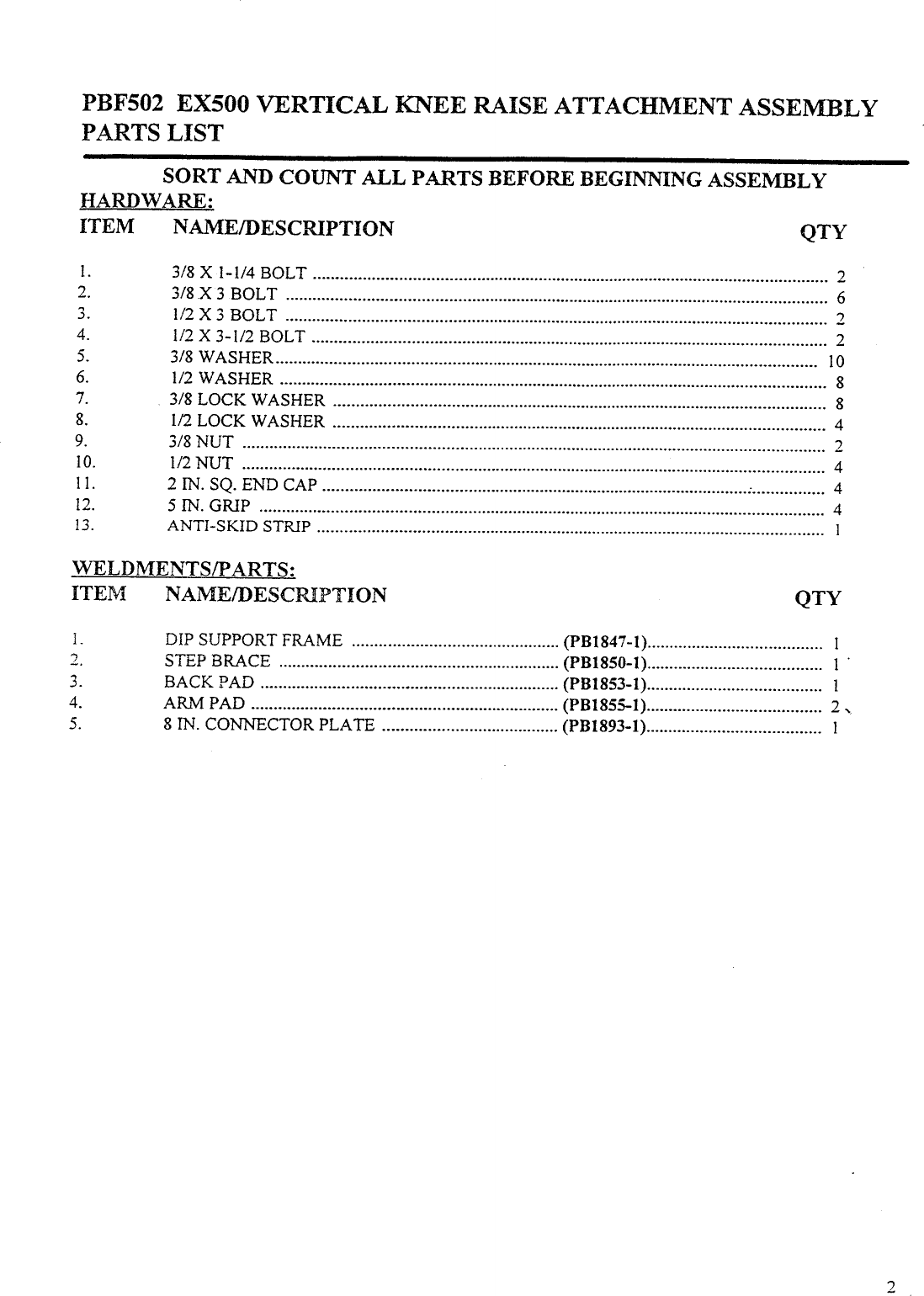 Page 2 of 5 - Parabody Parabody-Pbf502-Instruction-Sheet- Parabody-pbf502-instruction-sheet