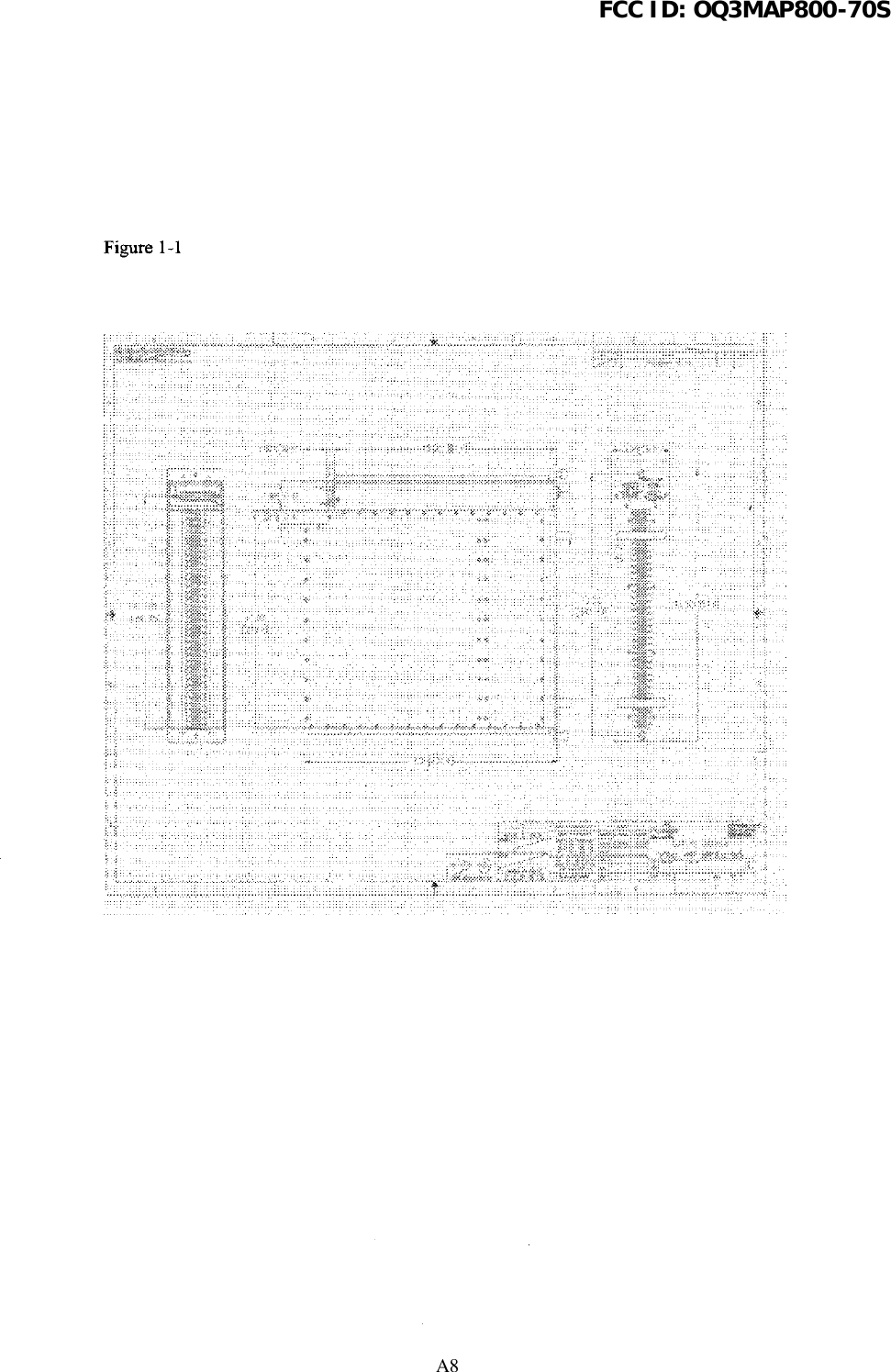 FCC ID: OQ3MAP800-70SA8