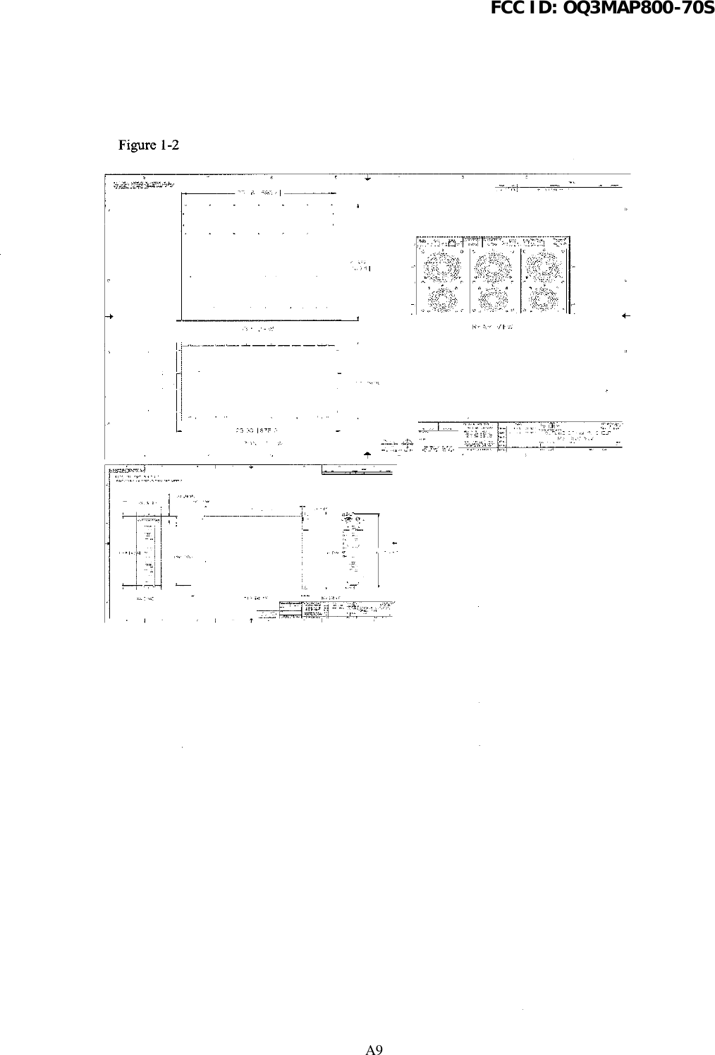 FCC ID: OQ3MAP800-70SA9