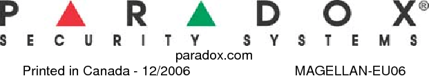 paradox.comPrinted in Canada - 12/2006                            MAGELLAN-EU06