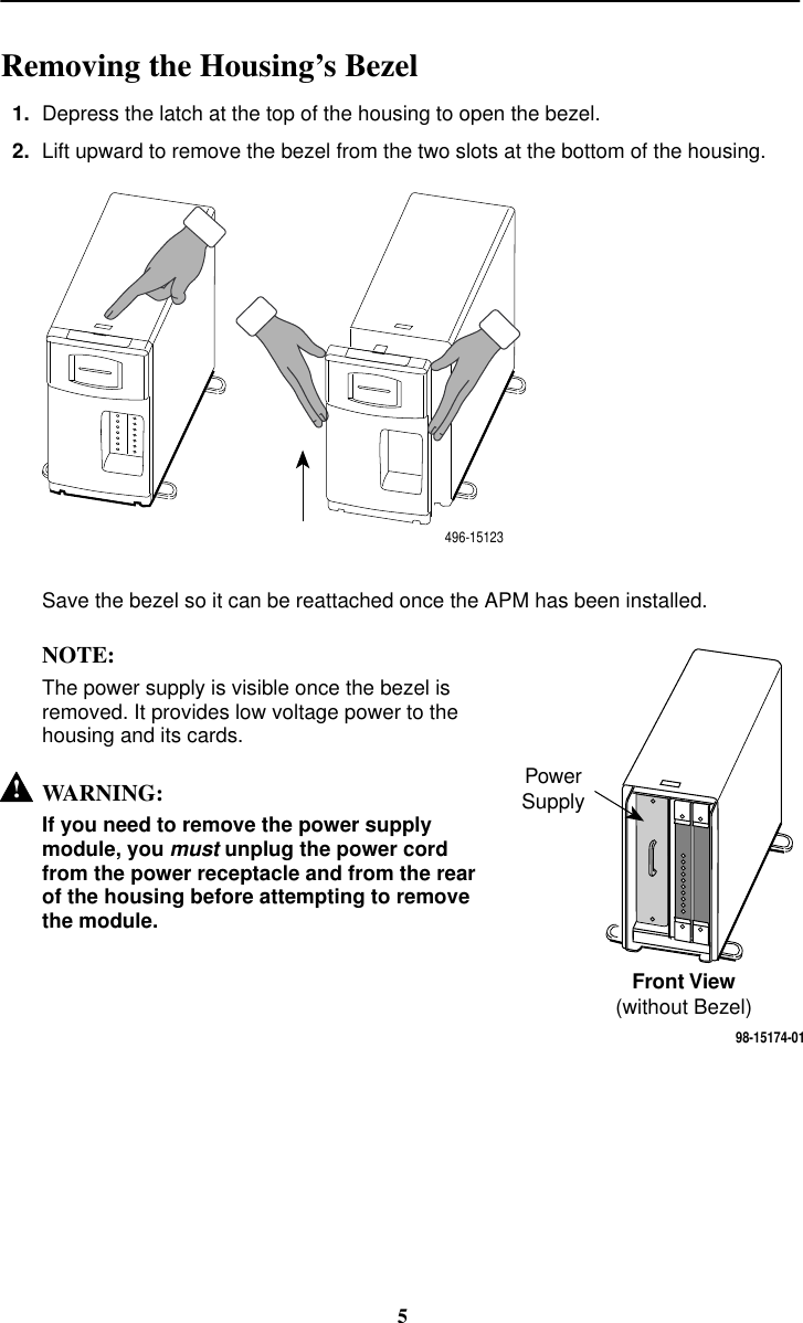 Page 5 of 8 - Paradyne Paradyne-Application-Module-9109-Ocu-Dp-Users-Manual- 9109 OCU-DP Application Module (APM) Installation Instructions - 9109-A2-GN15-10  Paradyne-application-module-9109-ocu-dp-users-manual