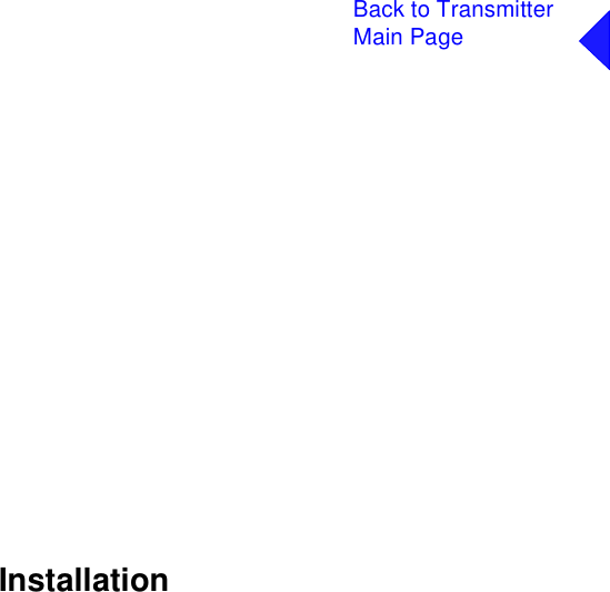 Back to TransmitterMain PageInstallation