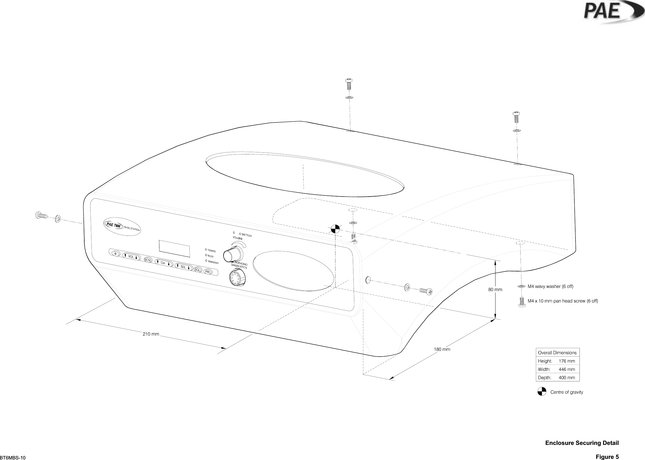 BT6MBS-10Enclosure Securing DetailFigure 5