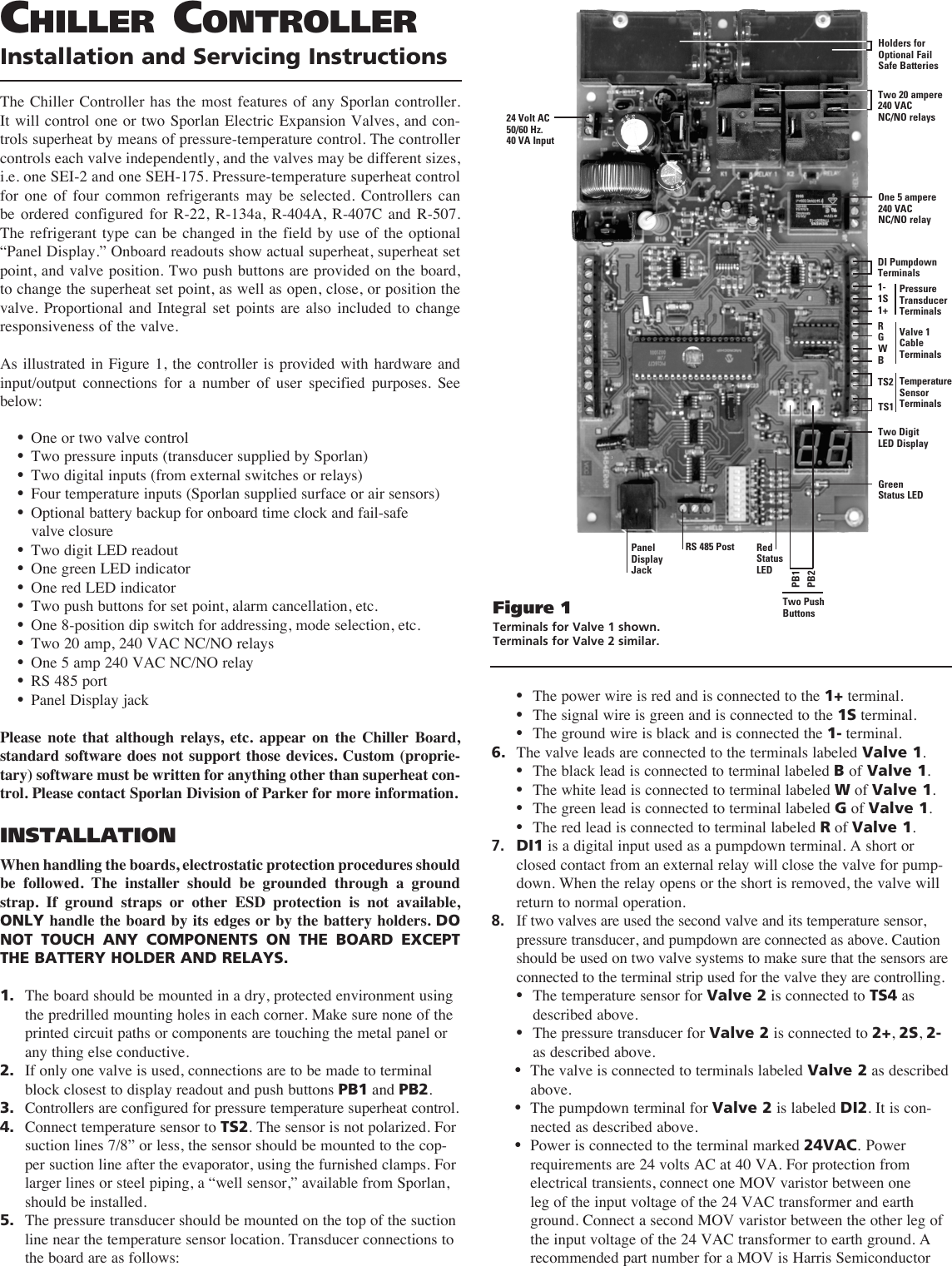 Parker Hannifin R 134A Users Manual