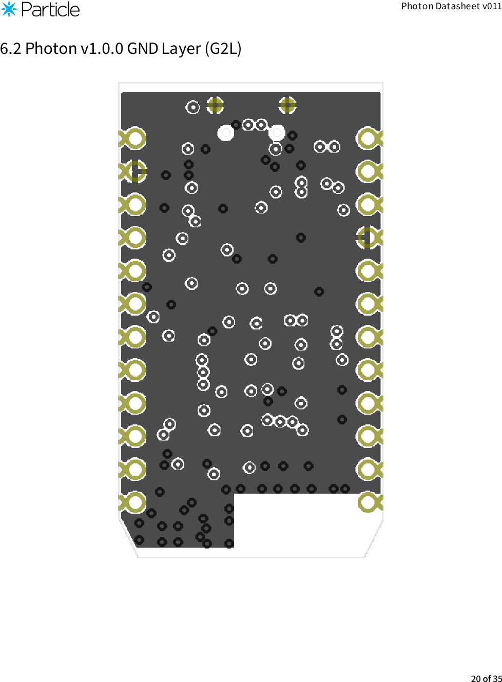 Photon Datasheet v0116.2 Photon v1.0.0 GND Layer (G2L)20 of 35