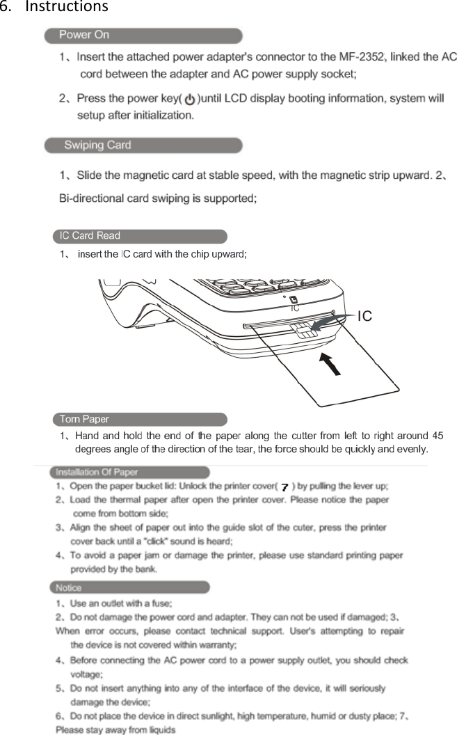 6. Instructions