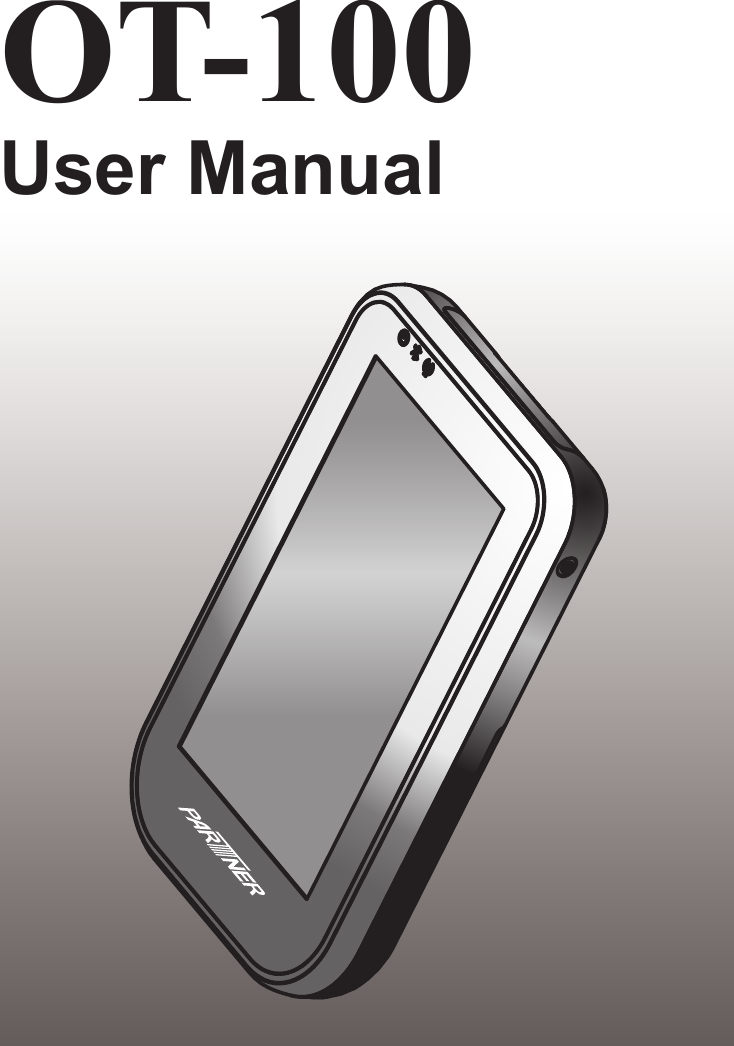 Partner Tech OT100 Handheld Terminal User Manual Manual