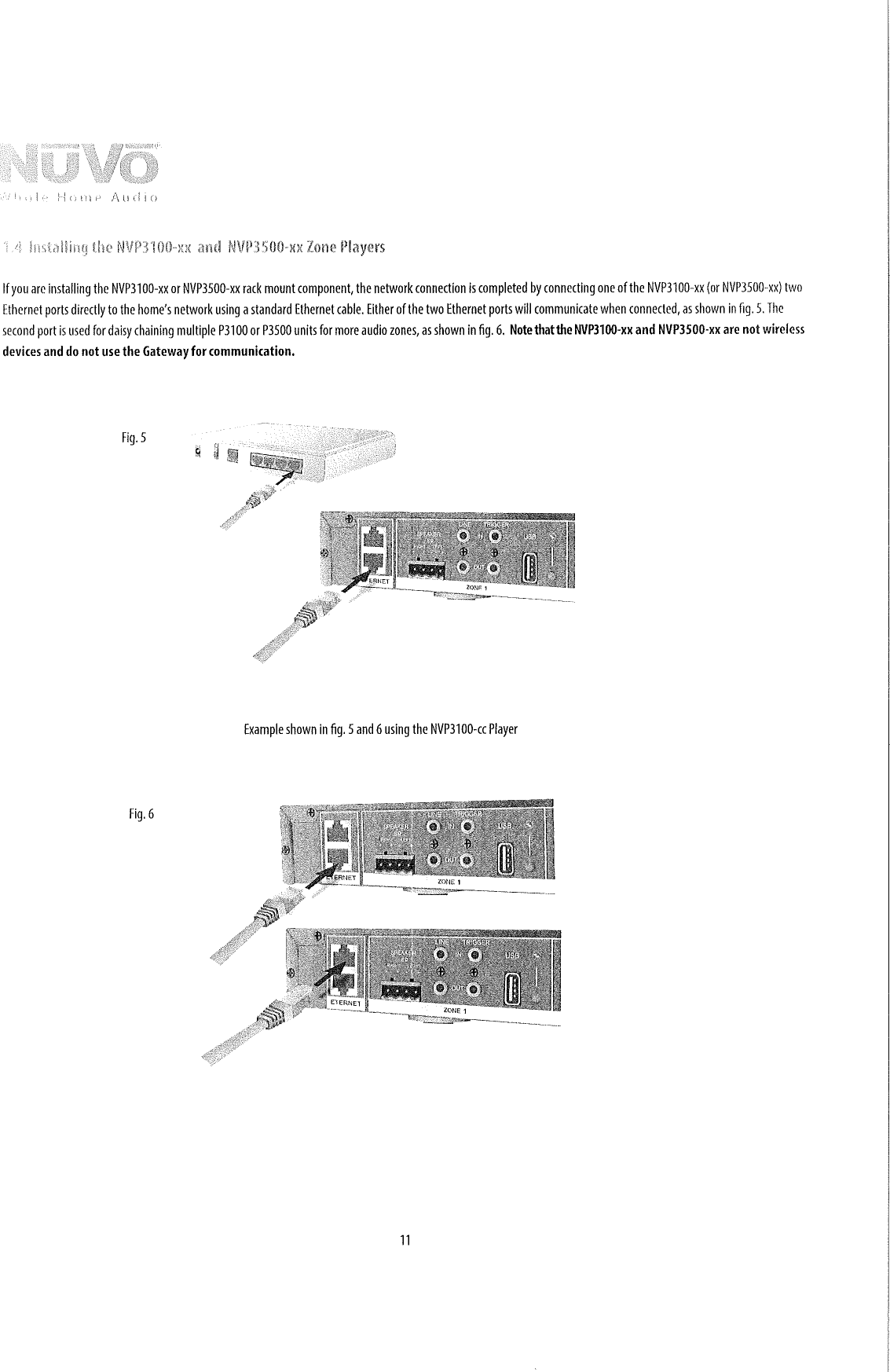 Page 11 of Pass and Seymour d b a Legrand NVP100 Wireless Zone Player (NV-P100) User Manual  1
