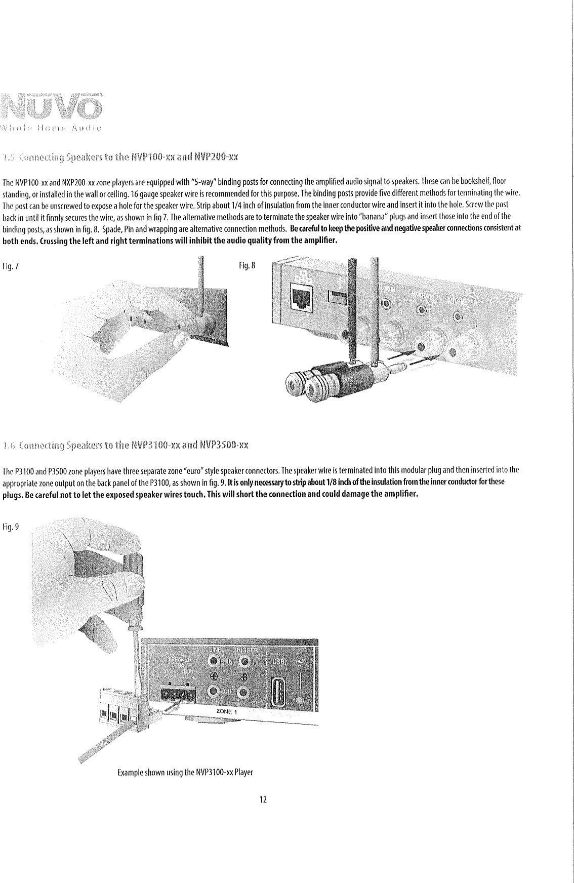Page 12 of Pass and Seymour d b a Legrand NVP100 Wireless Zone Player (NV-P100) User Manual  1