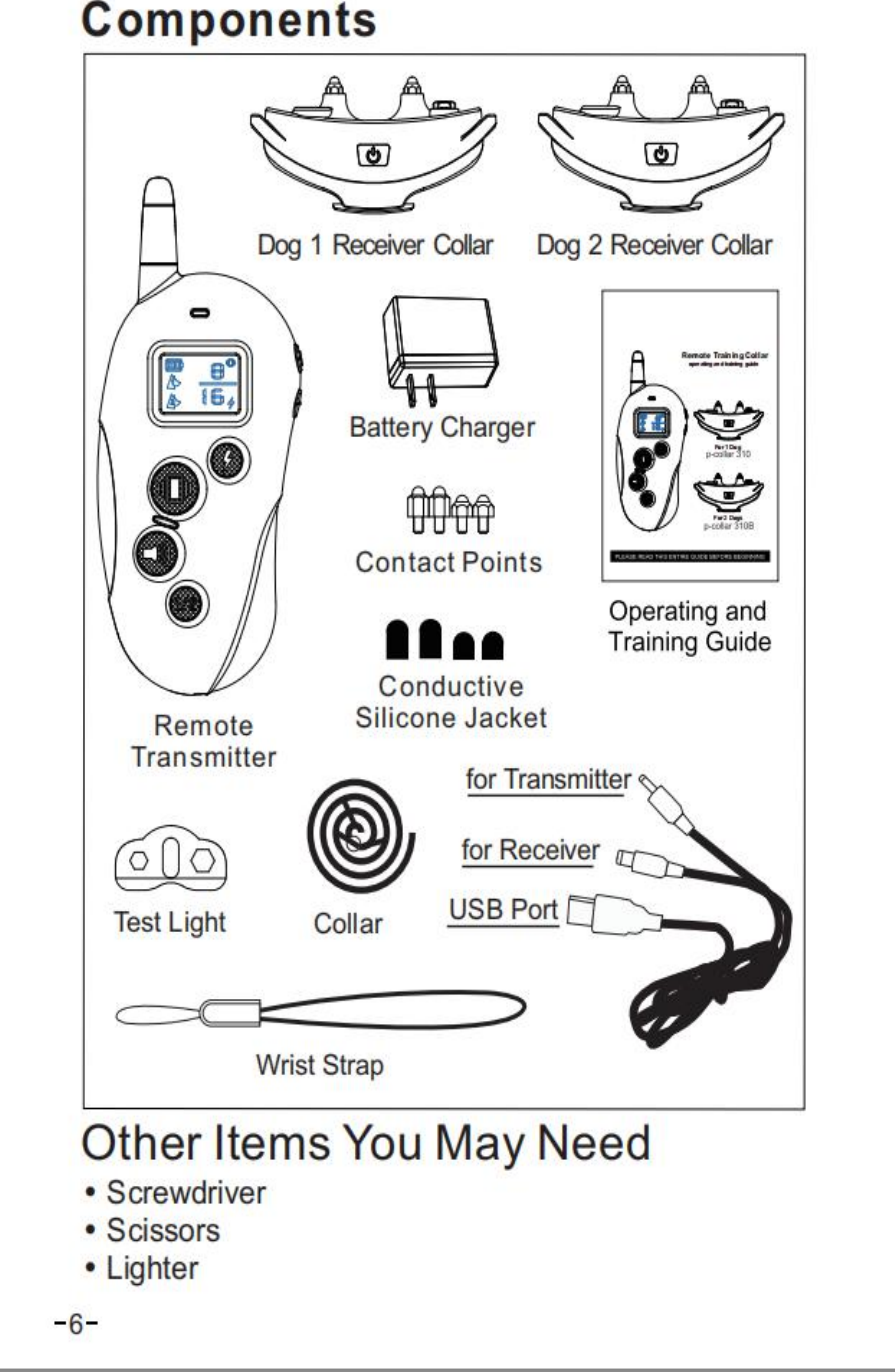 Patpet dog shop training collar manual