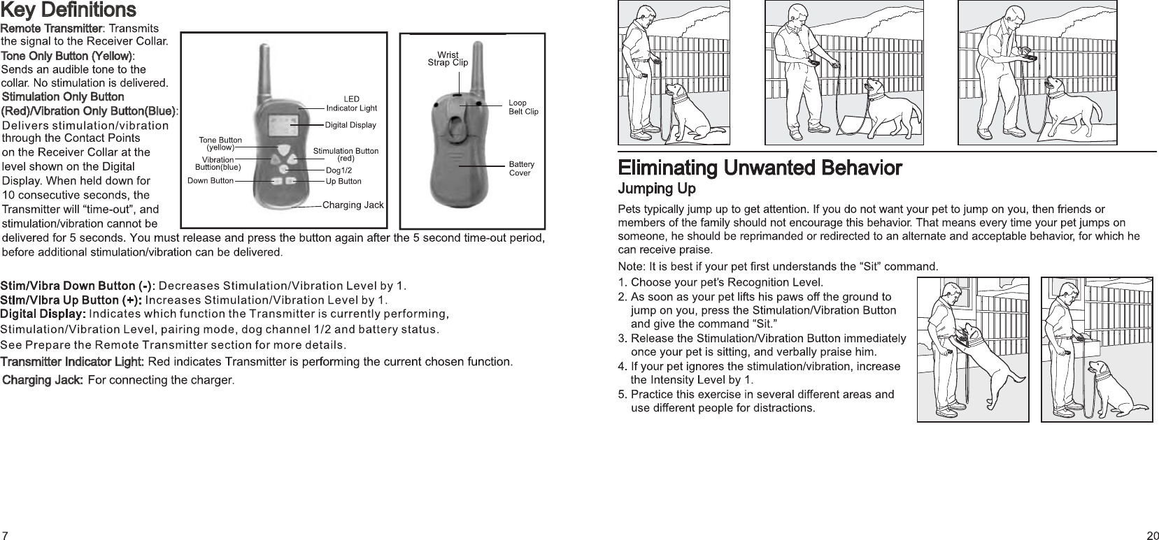 Patpet Technology PTS-018 Remote dog training User Manual Manual Part 2