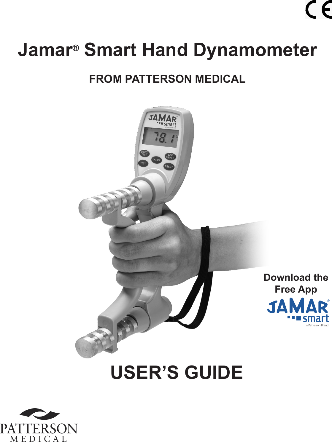 Jamar® Smart Hand Dynamometer  FROM PATTERSON MEDICALUSER’S GUIDEDownload the Free App