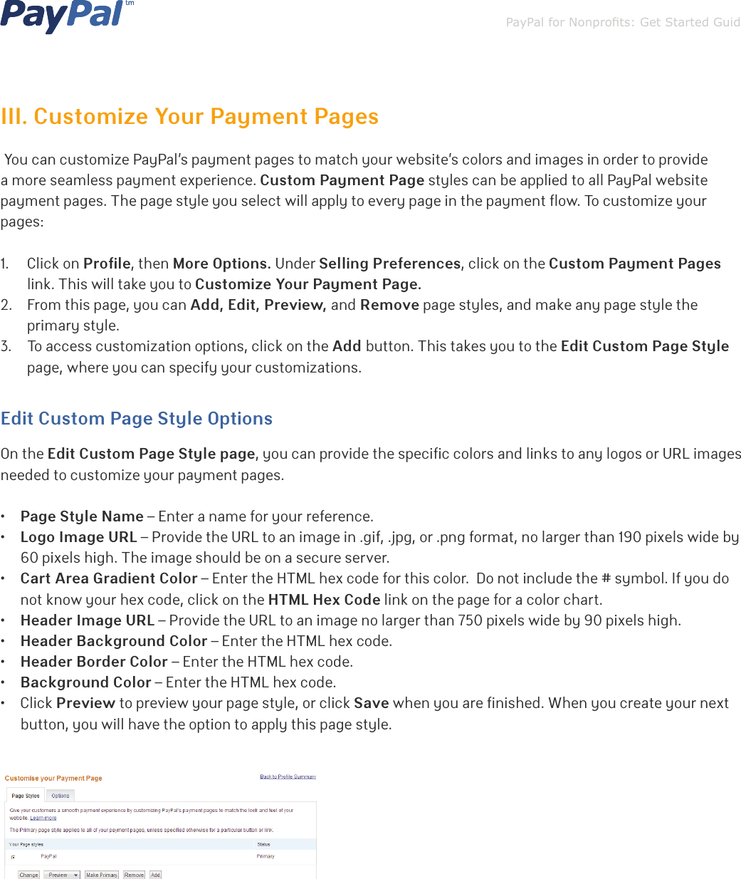 Page 7 of 8 - Paypal Paypal-Nonprofits-2012-Getting-Started-Guide-  Paypal-nonprofits-2012-getting-started-guide