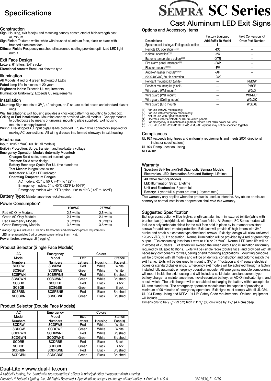 Page 2 of 2 - 0601834b Sempra Sc Spec Sheet