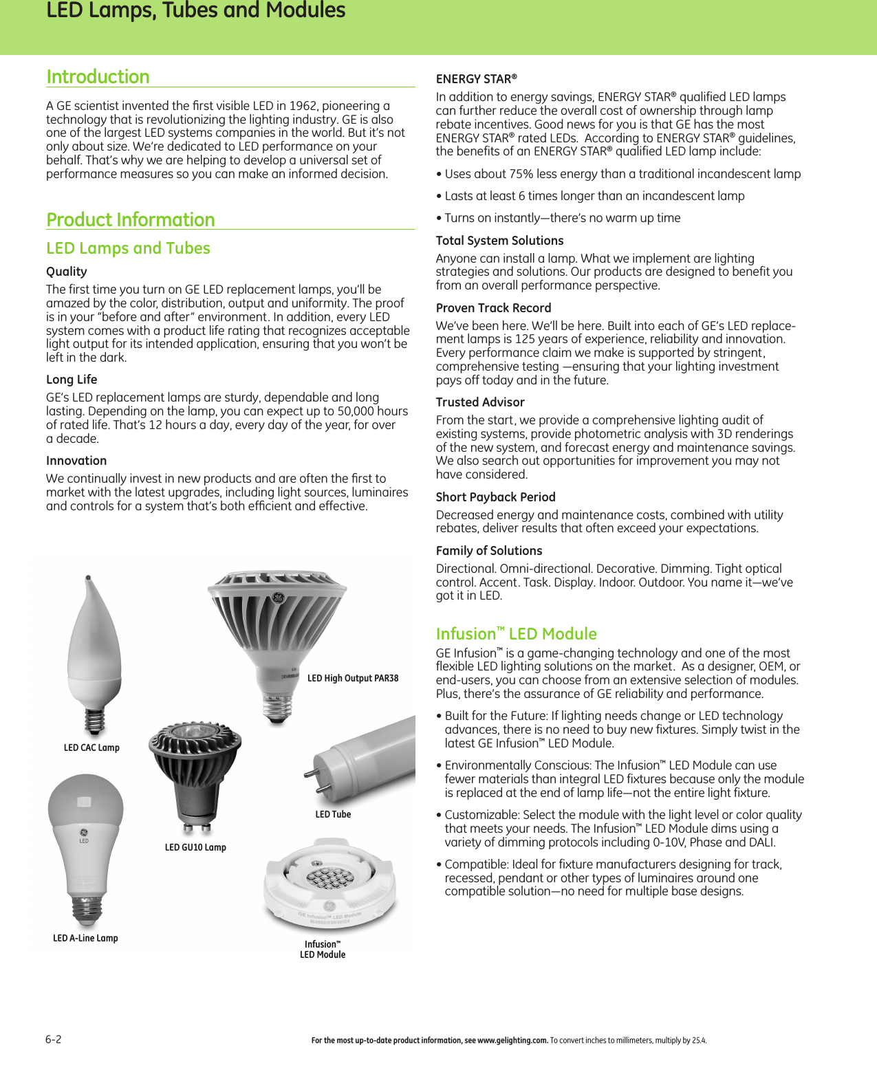 Page 2 of 12 - GE Lamp & Ballast Products Catalog — Section 6  1000198931-Catalog