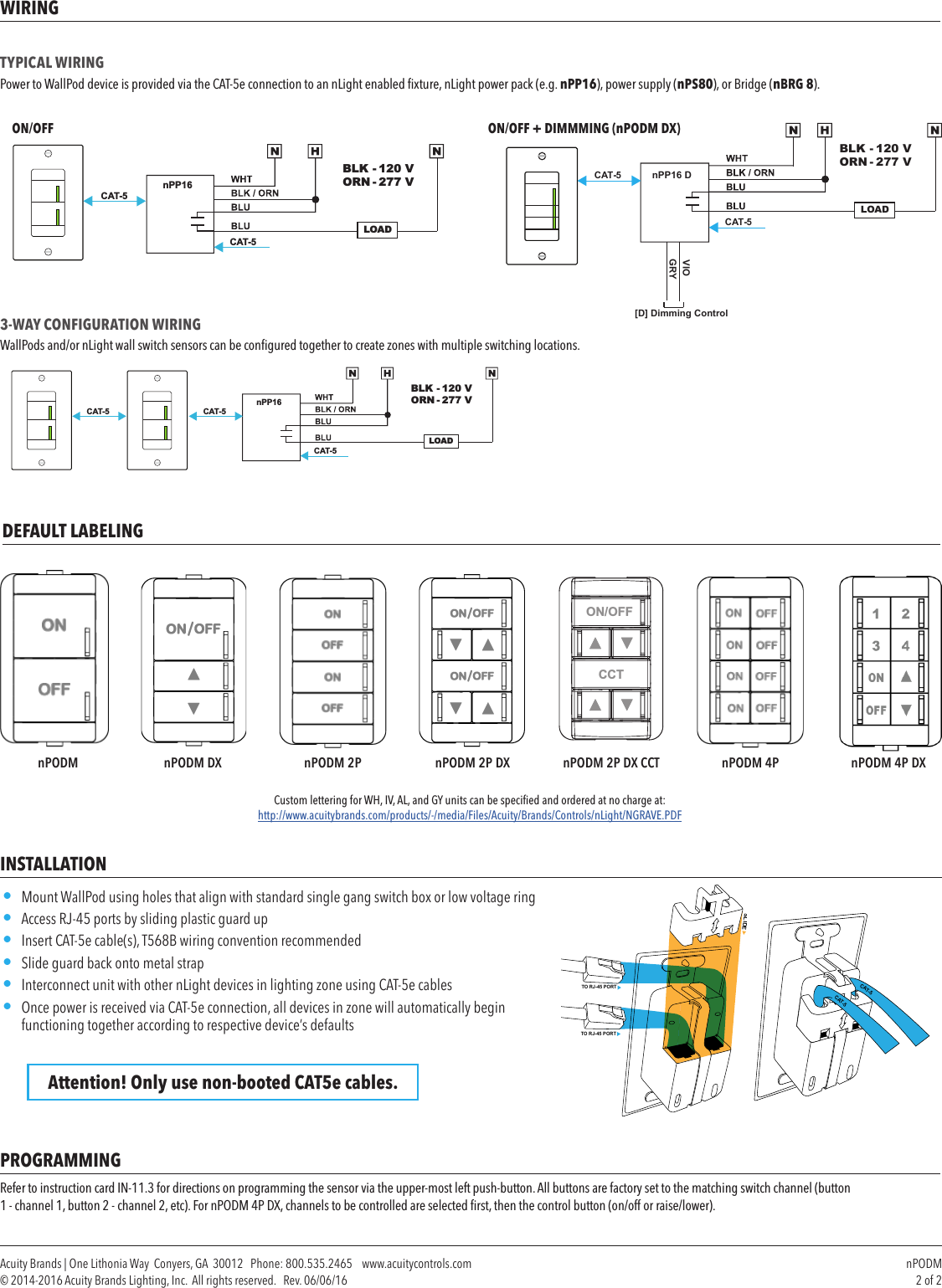 Page 2 of 2 - Product Detail Manual