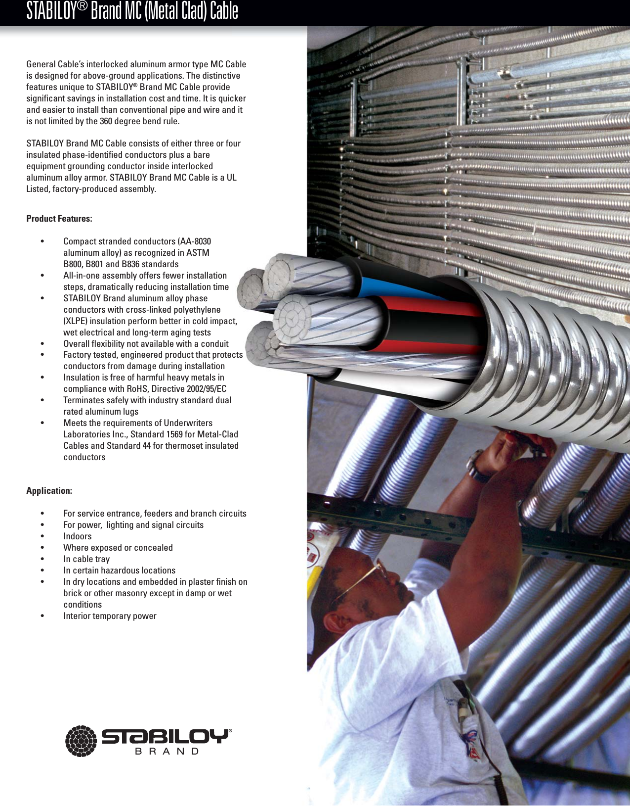 Page 1 of 2 - STABILOY MC Cable  Brochure