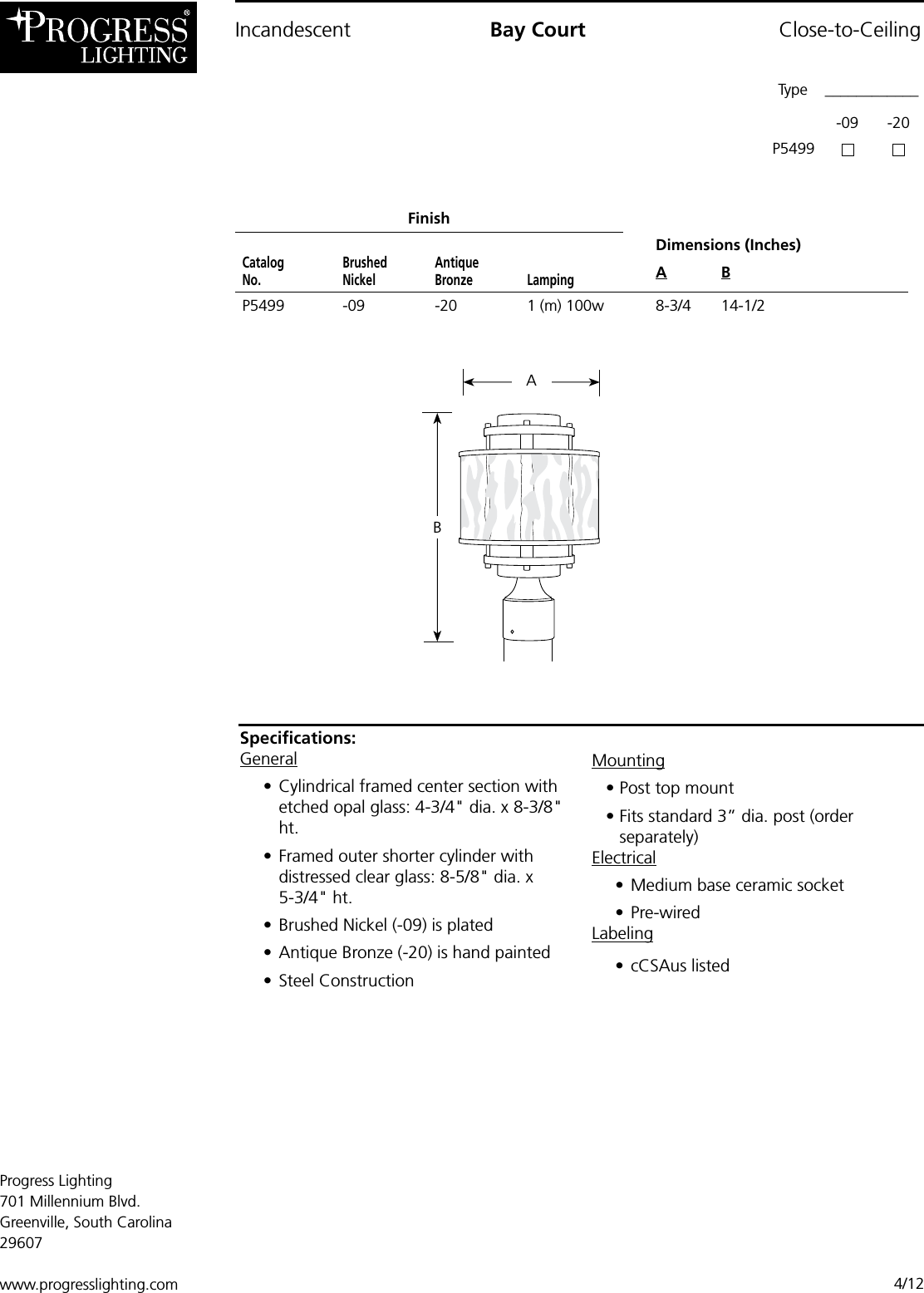 Page 1 of 1 - Product Detail Manual 