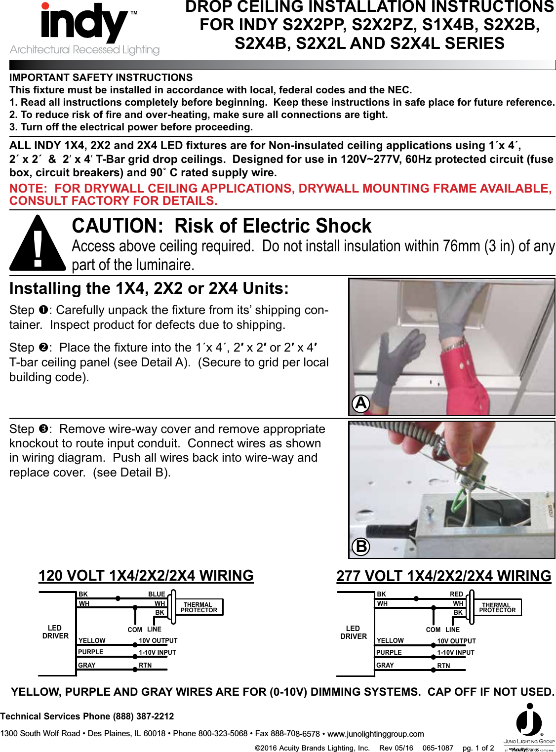 Page 1 of 2 - Installation Directions