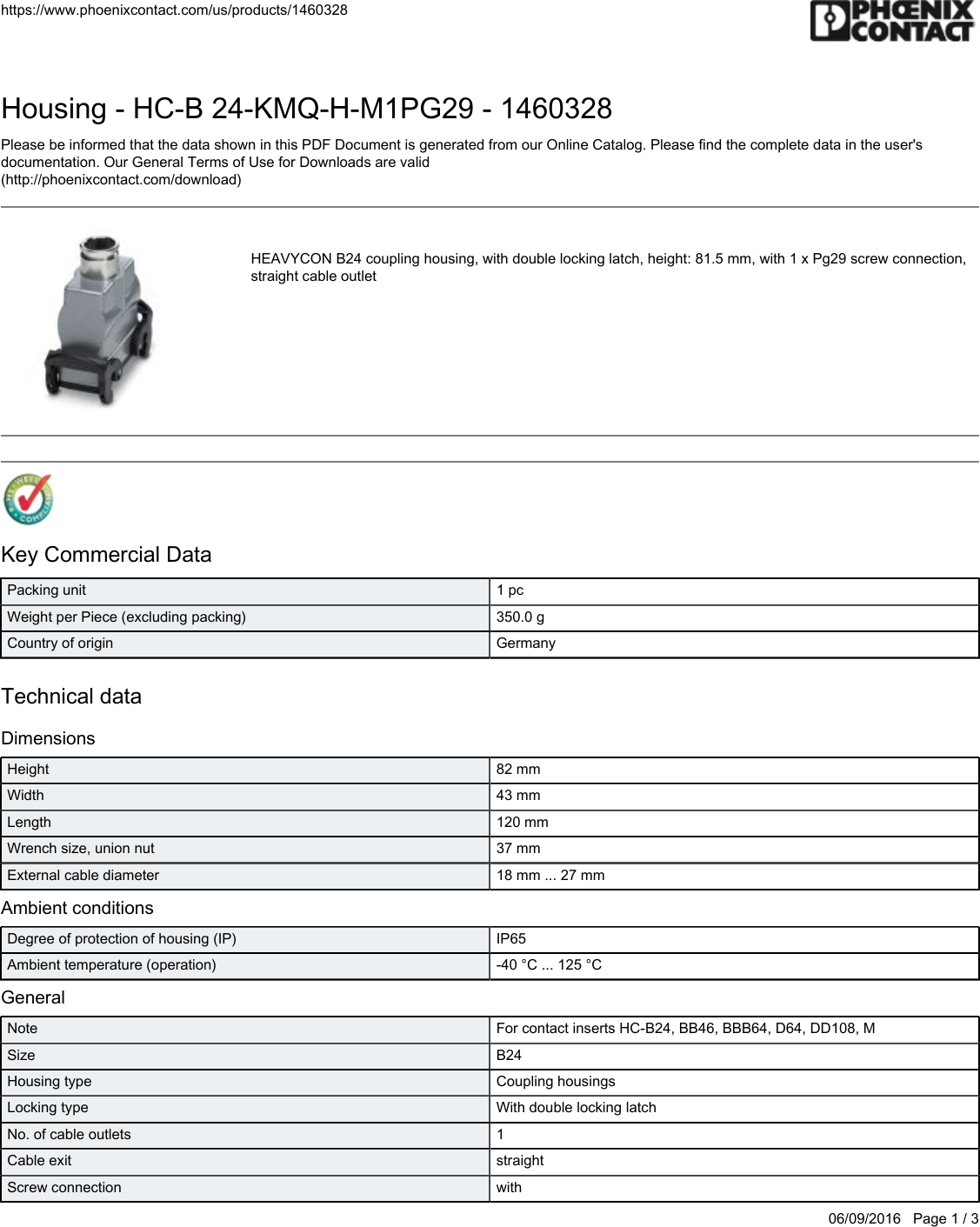 Page 1 of 3 - Product Detail Manual 