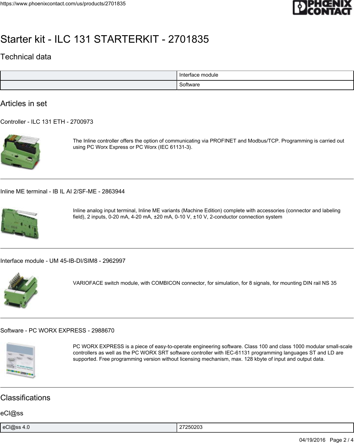 Page 2 of 4 - Product Detail Manual