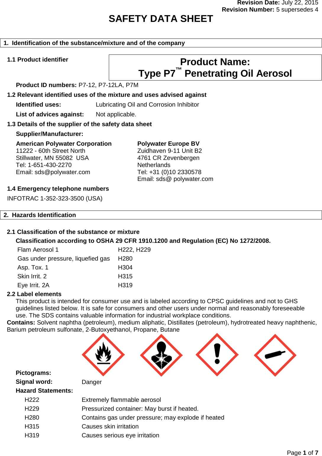 Page 1 of 7 - MATERIAL SAFETY DATA SHEET  1000326190-MSDS