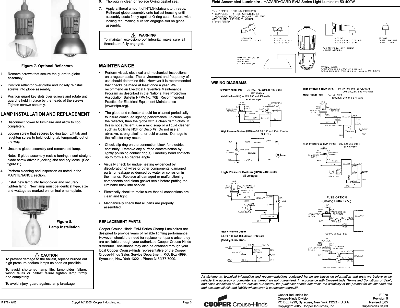 IF 978 Revision 5.qxp Installation Directions