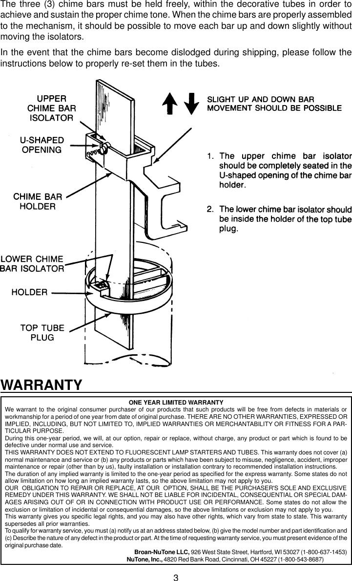 Page 3 of 4 - 99523565.p65  Installation Directions