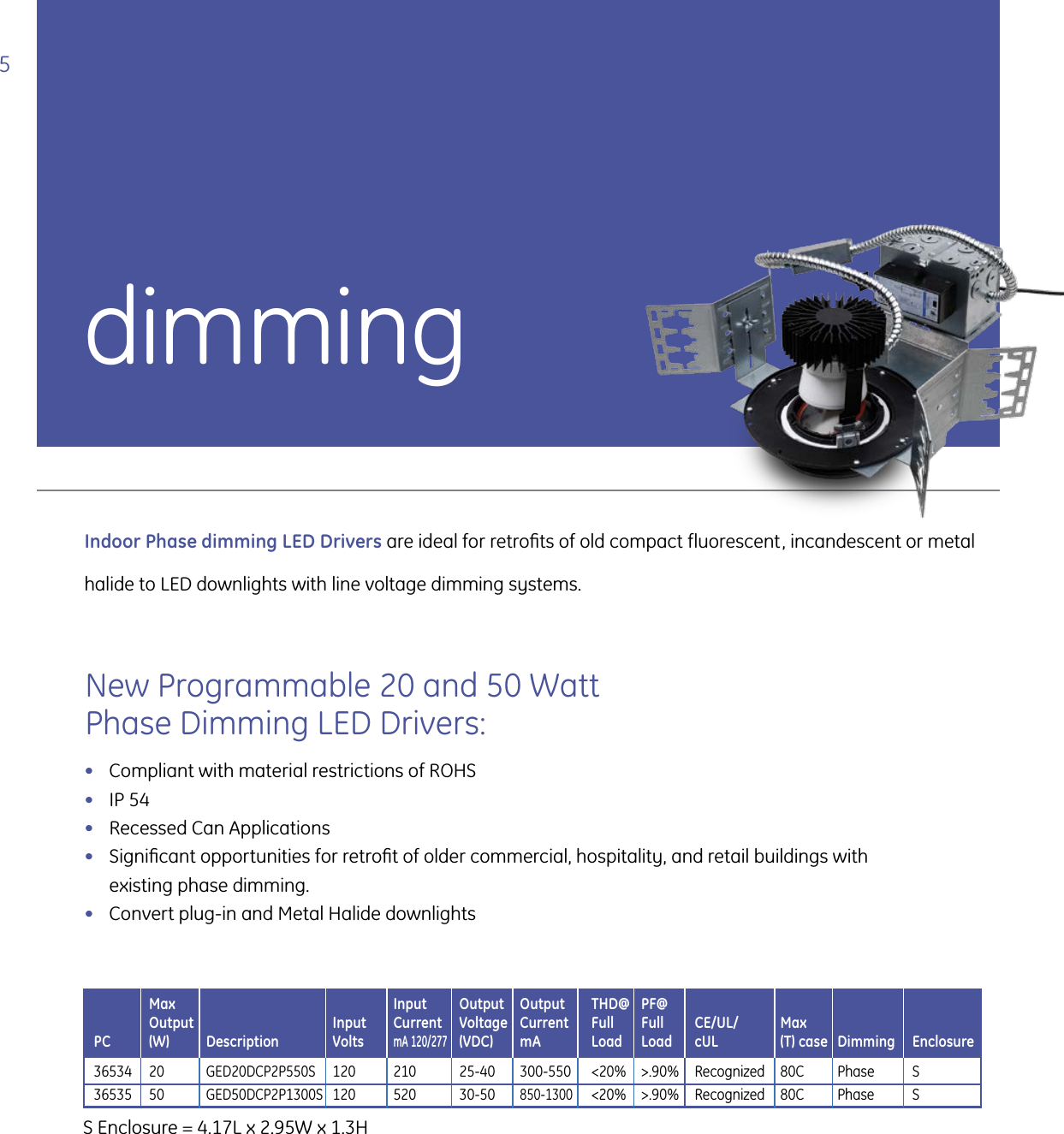 Page 6 of 12 - GE Lighting LED Driver Brochure | CORE001  1000388218-Catalog