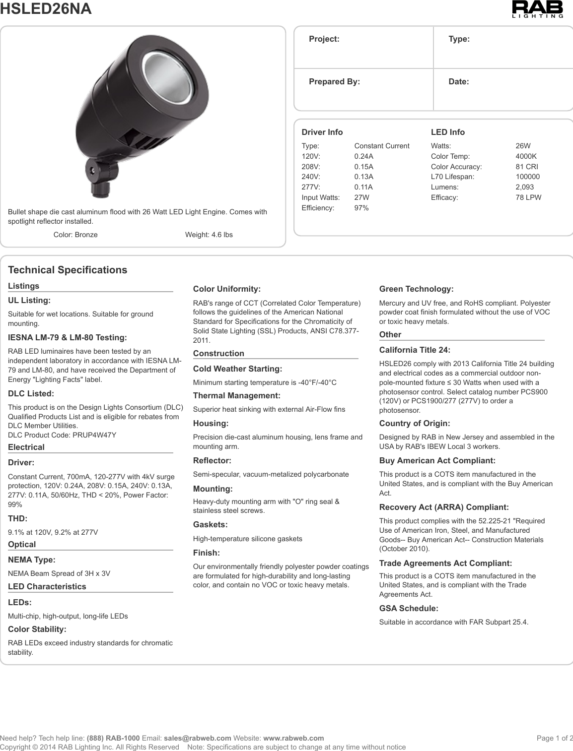 Page 1 of 2 - Product Detail Manual 