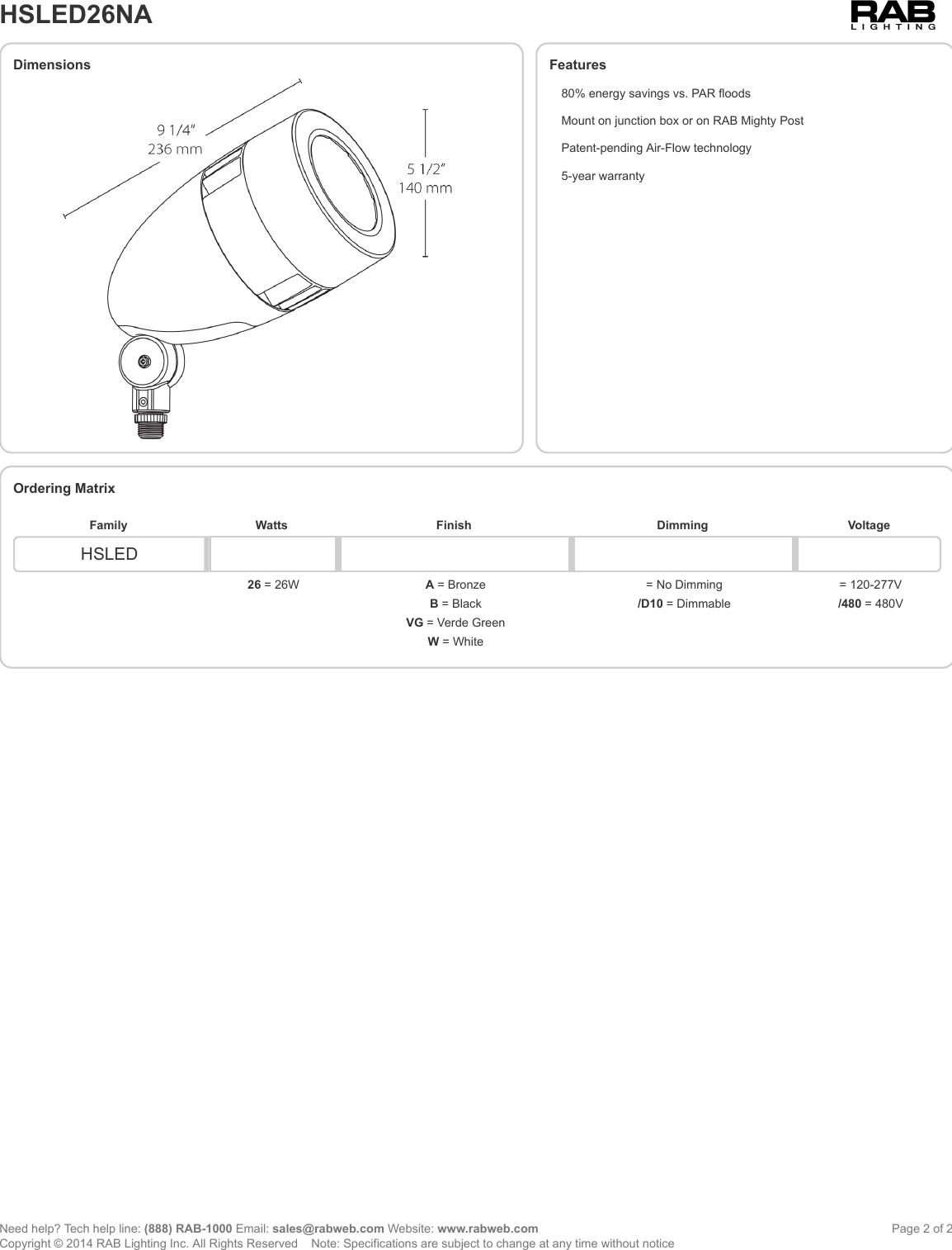 Page 2 of 2 - Product Detail Manual 