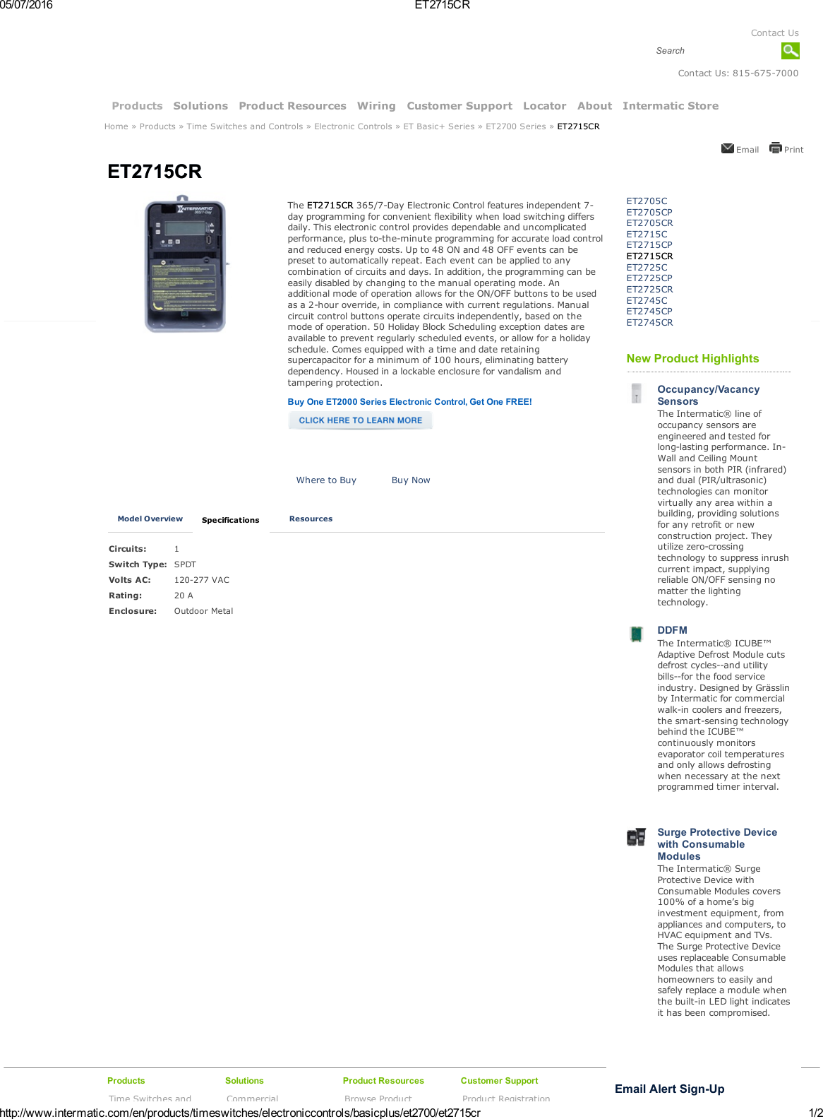 Page 1 of 2 - Product Detail Manual 
