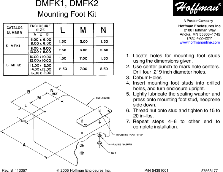 Page 1 of 1 - 87568177  Installation Directions