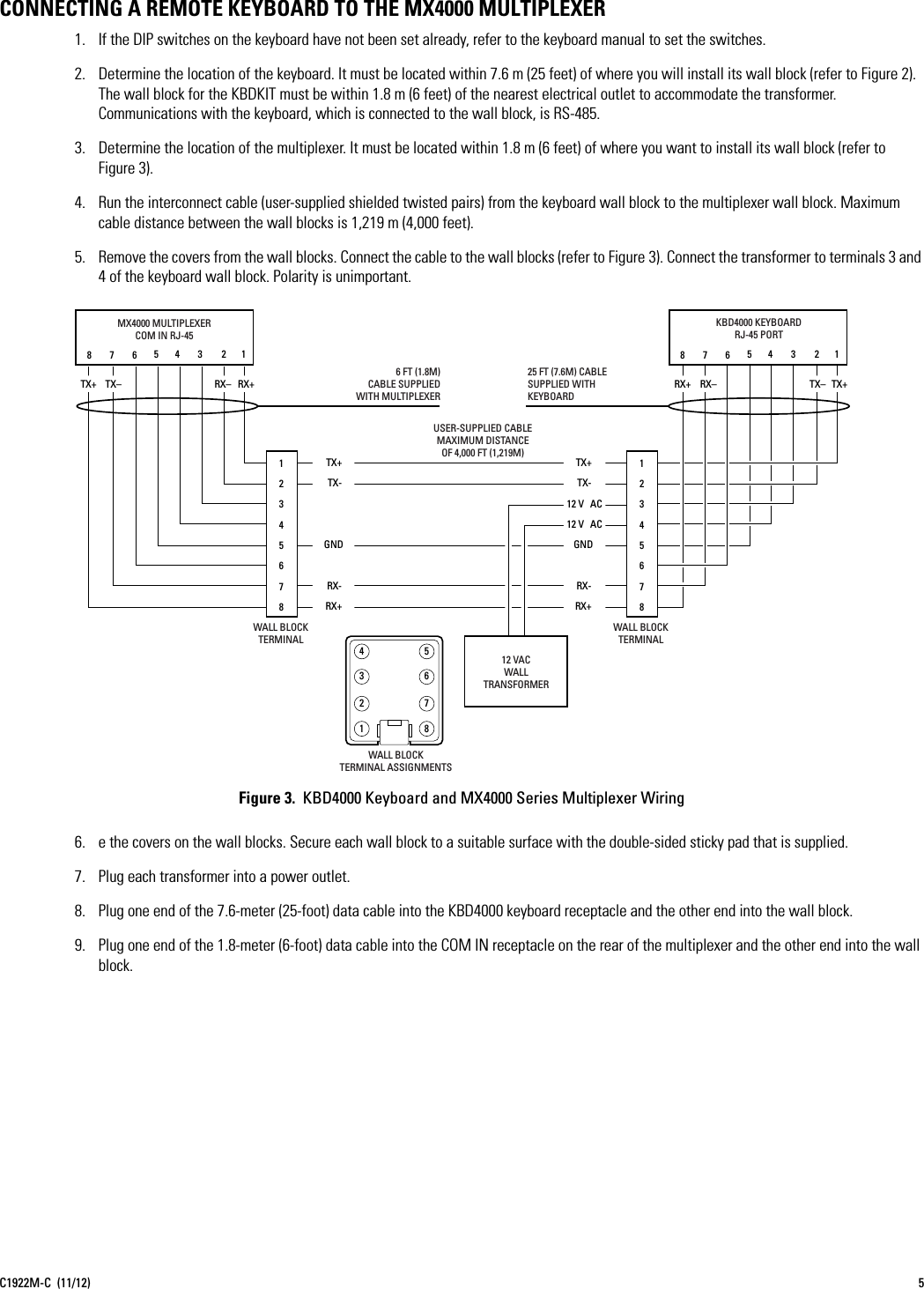 Page 5 of 8 - KBDKIT Remote Keyboard Wiring Kit  Installation Directions