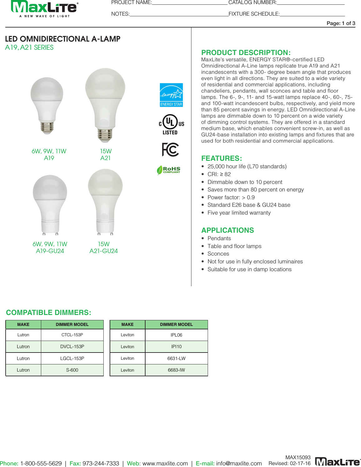 Product Detail Manual