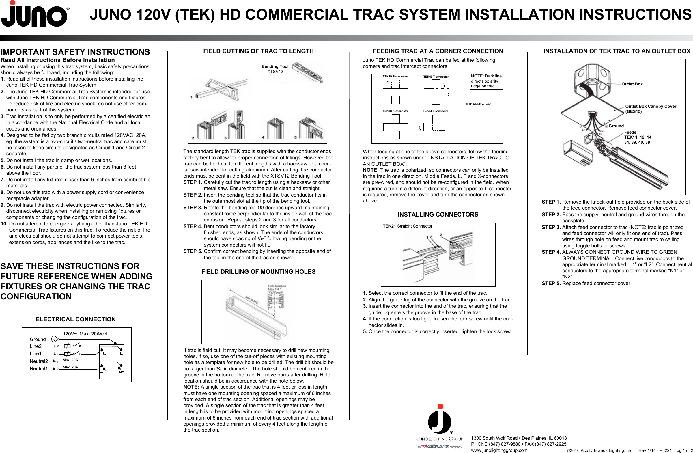 Page 1 of 2 - Installation Directions