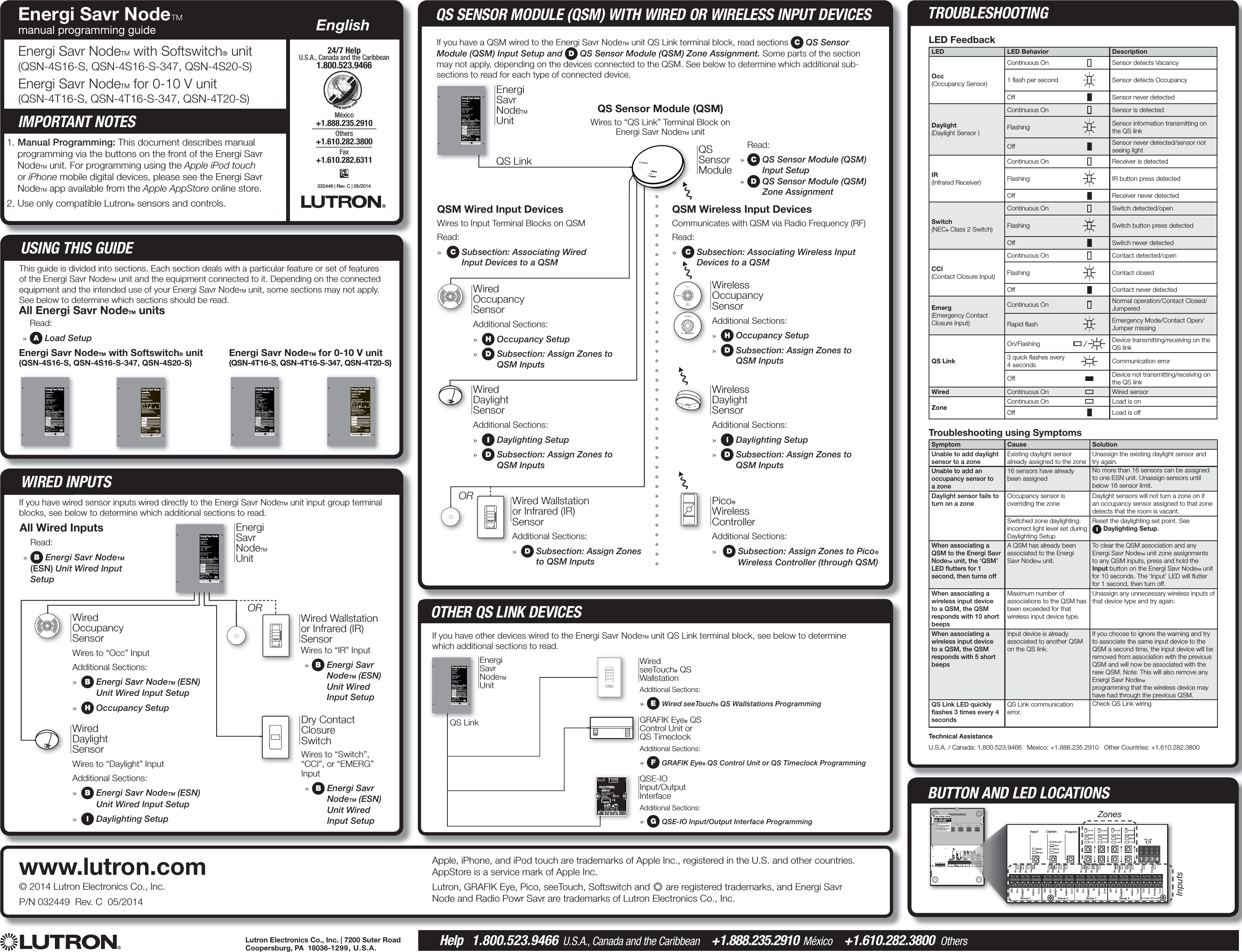 Page 1 of 4 - Energi Savr Node(TM) Manual Programming Guide Part #032449b  Installation Directions