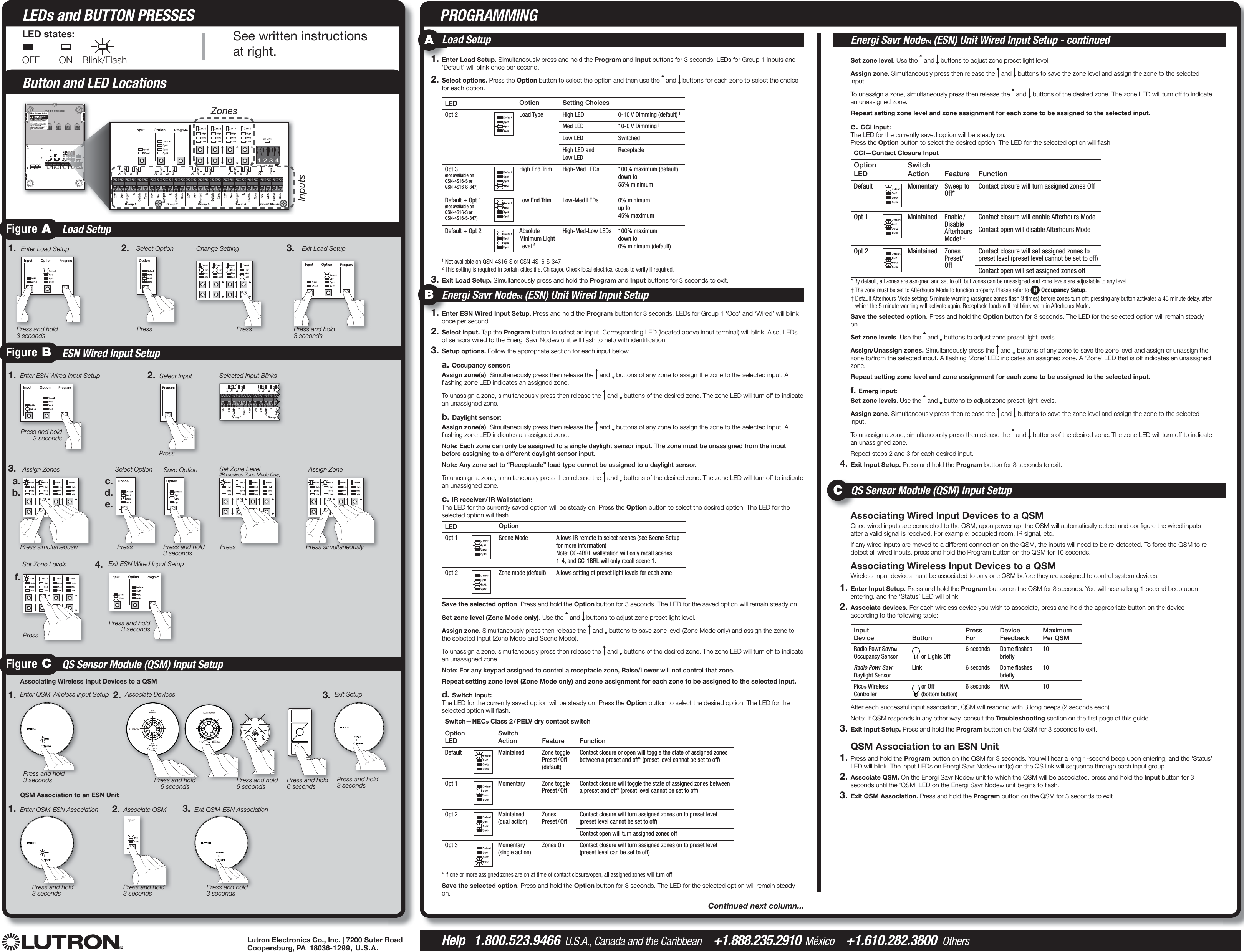 Page 2 of 4 - Energi Savr Node(TM) Manual Programming Guide Part #032449b  Installation Directions