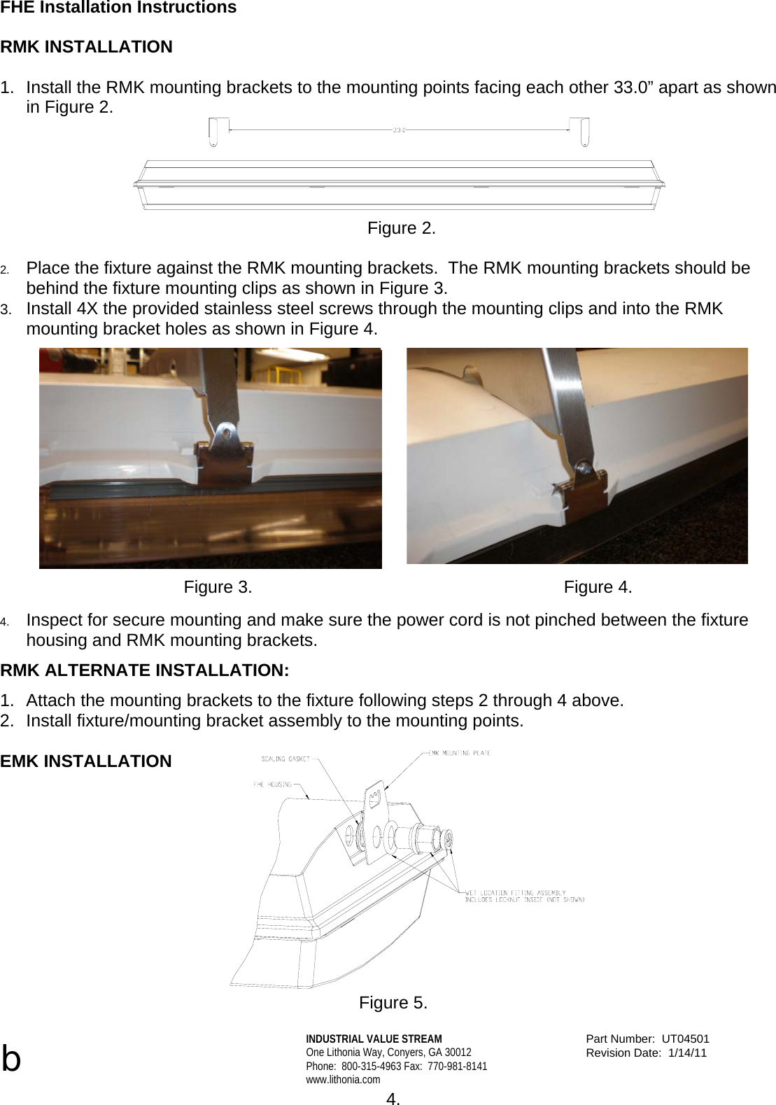 Page 4 of 5 - Installation Instructions  Directions