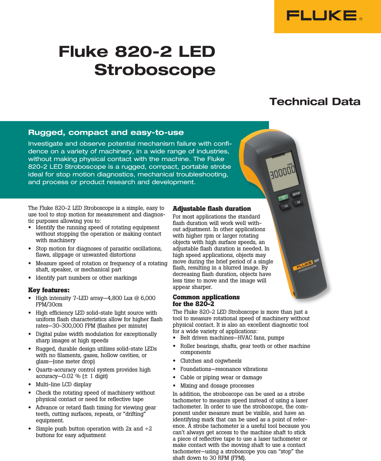 Fluke 820 Stroboscope