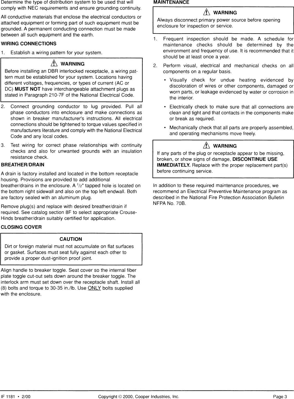 Page 3 of 4 - Installation Directions