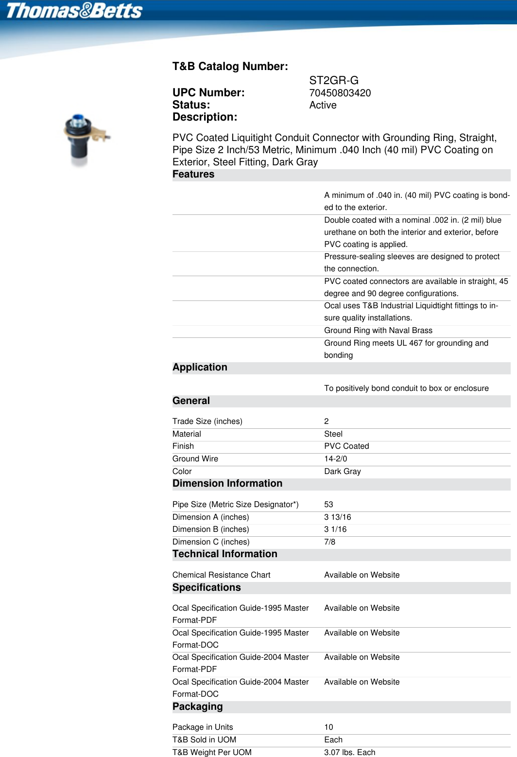 Page 1 of 2 - Product Detail Manual 