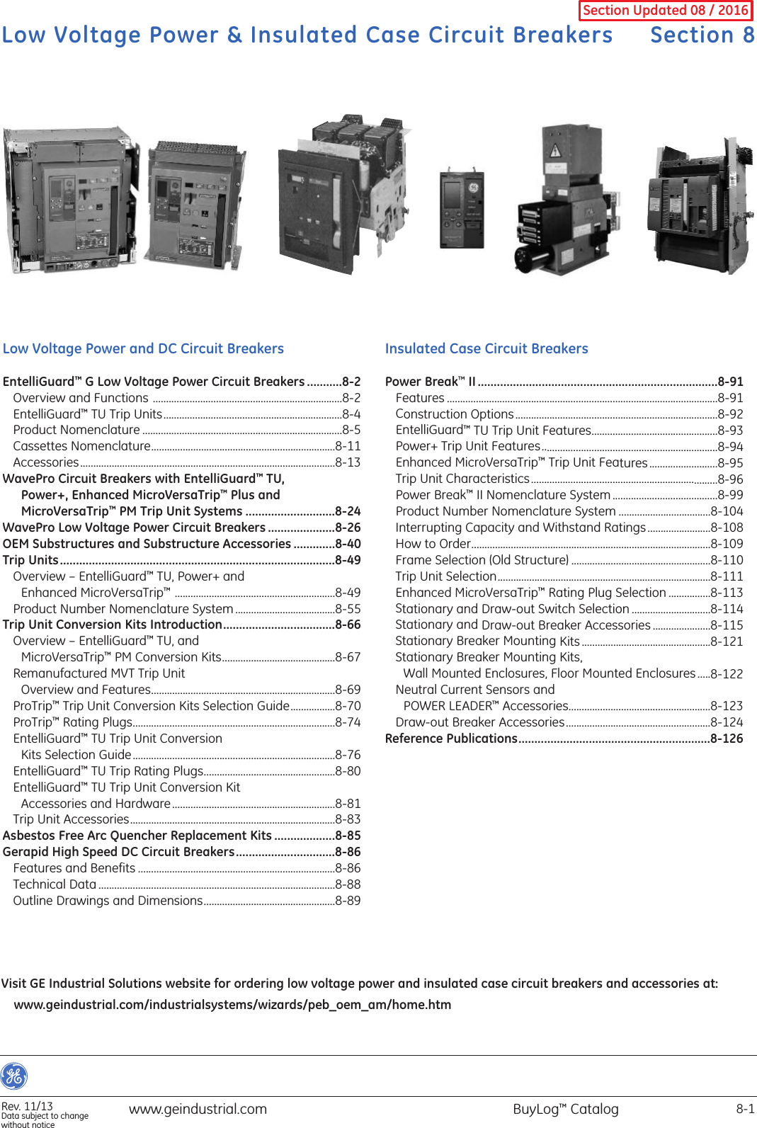 GE BuyLog — Section 8 1000466096 Catalog