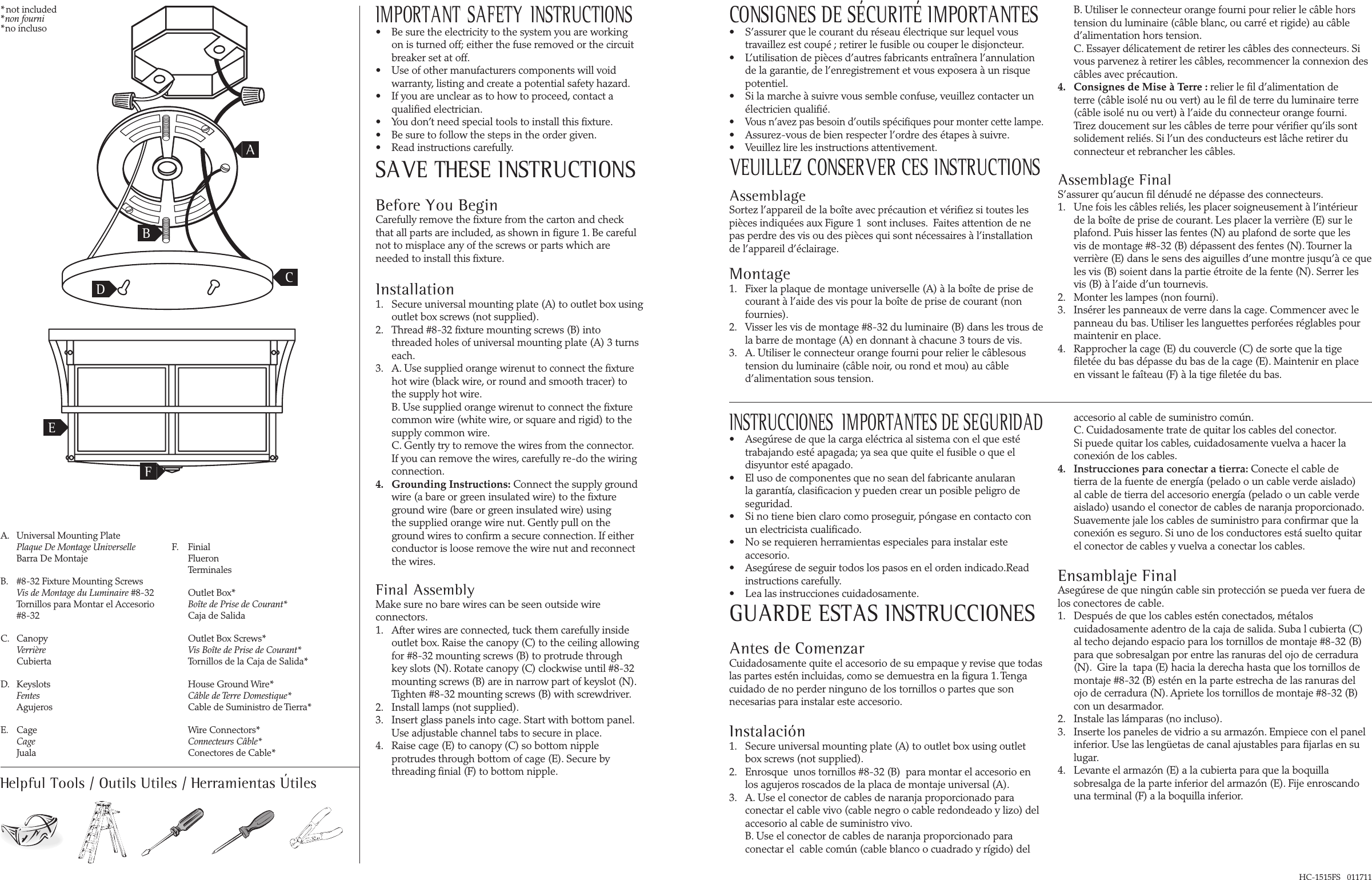 Page 2 of 2 - Installation Directions